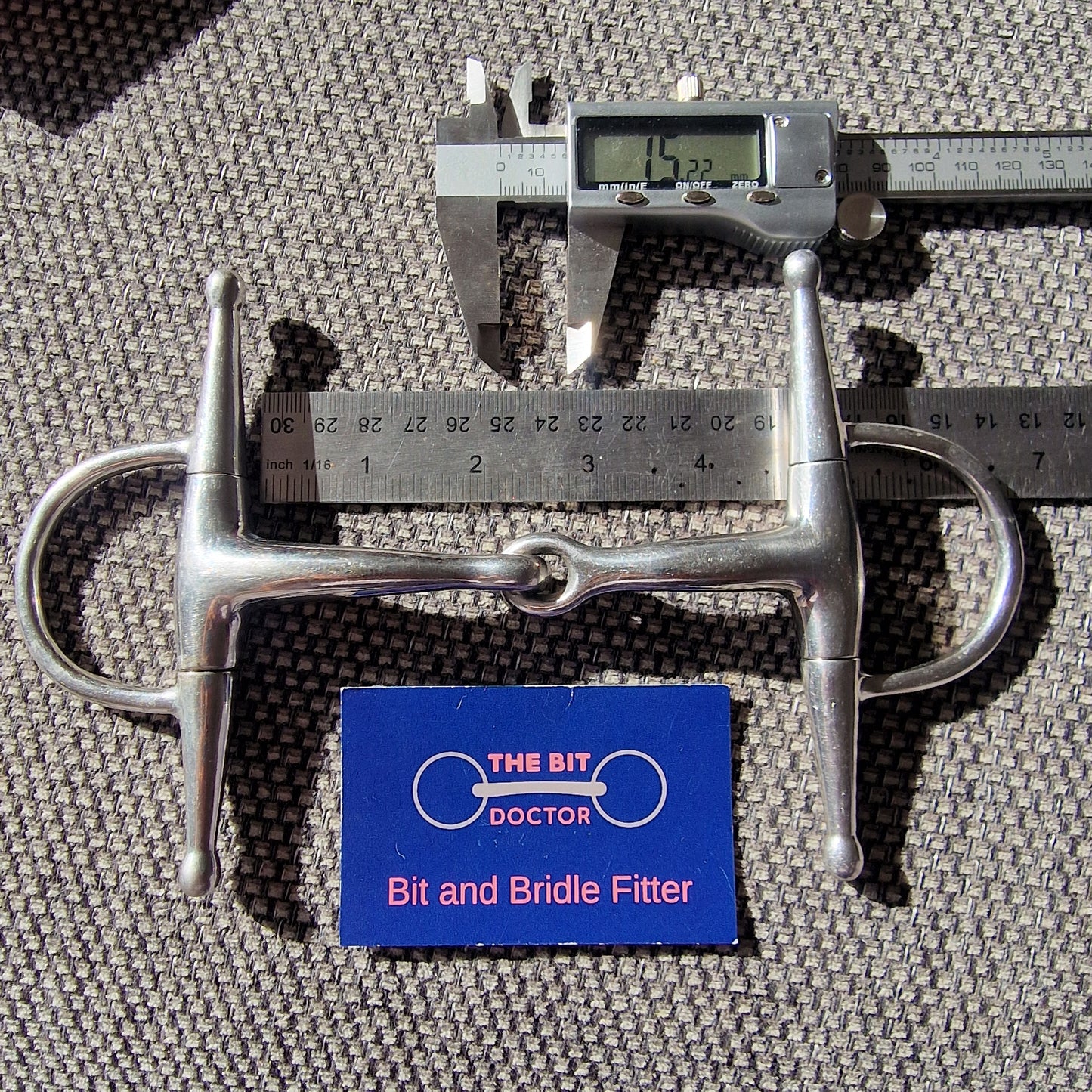 4.5" small shank Full Cheek neat jointed Snaffle bit B435