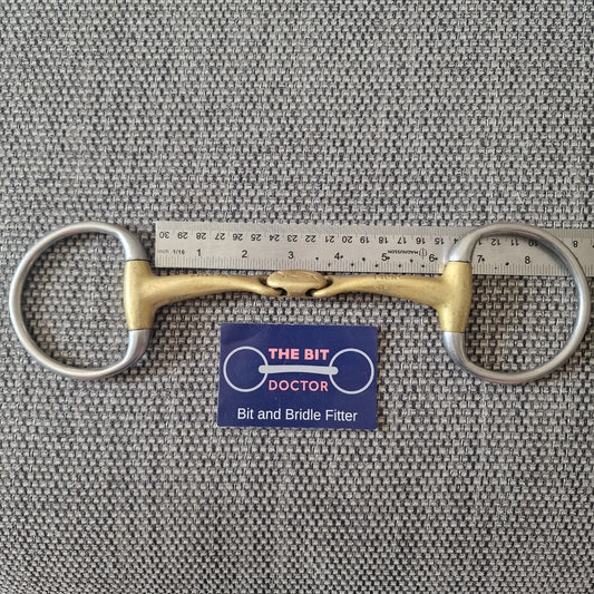 Large 5.5" 5.75" 6" neue schule turtle top eggbutt snaffle bit Bit B1758