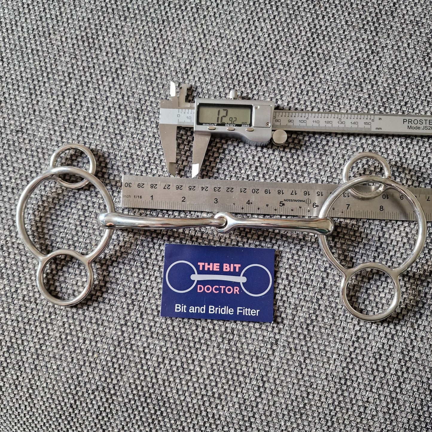 6" Horsemanship saddery orbit curved jointed universal 2.5 ring gag Bit  NEW B1329