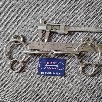 6" Horsemanship saddery orbit curved jointed universal 2.5 ring gag Bit  NEW B1329