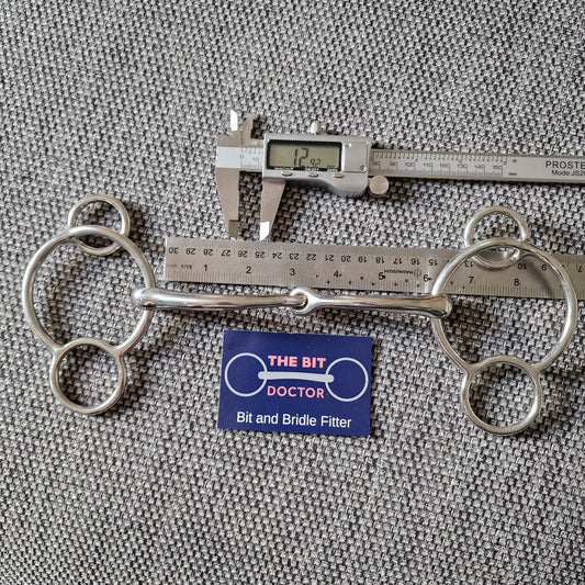 6" Horsemanship saddery orbit curved jointed universal 2.5 ring gag Bit  NEW B1329