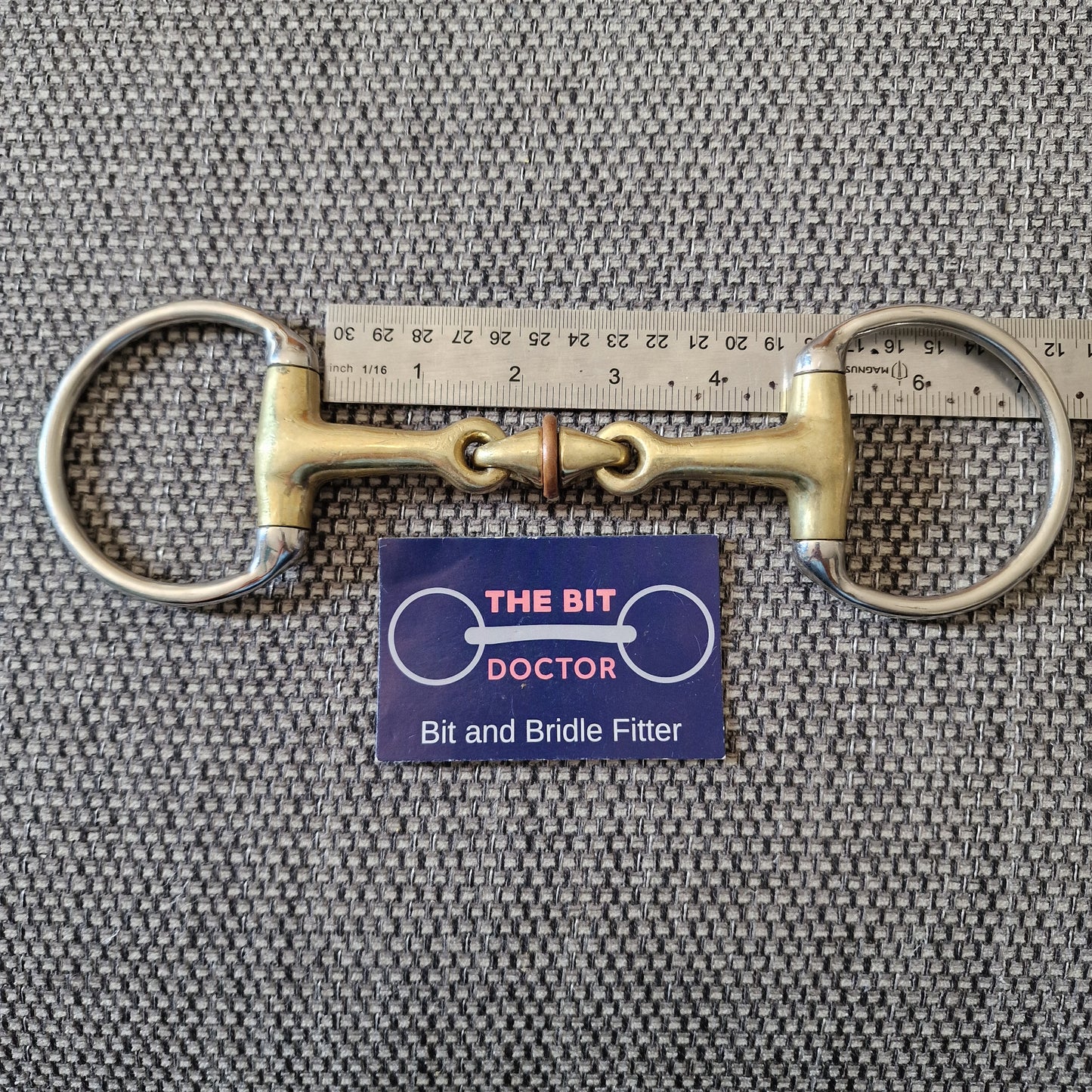 4.5" copper lozenge roller eggbutt snaffle Bit B1740