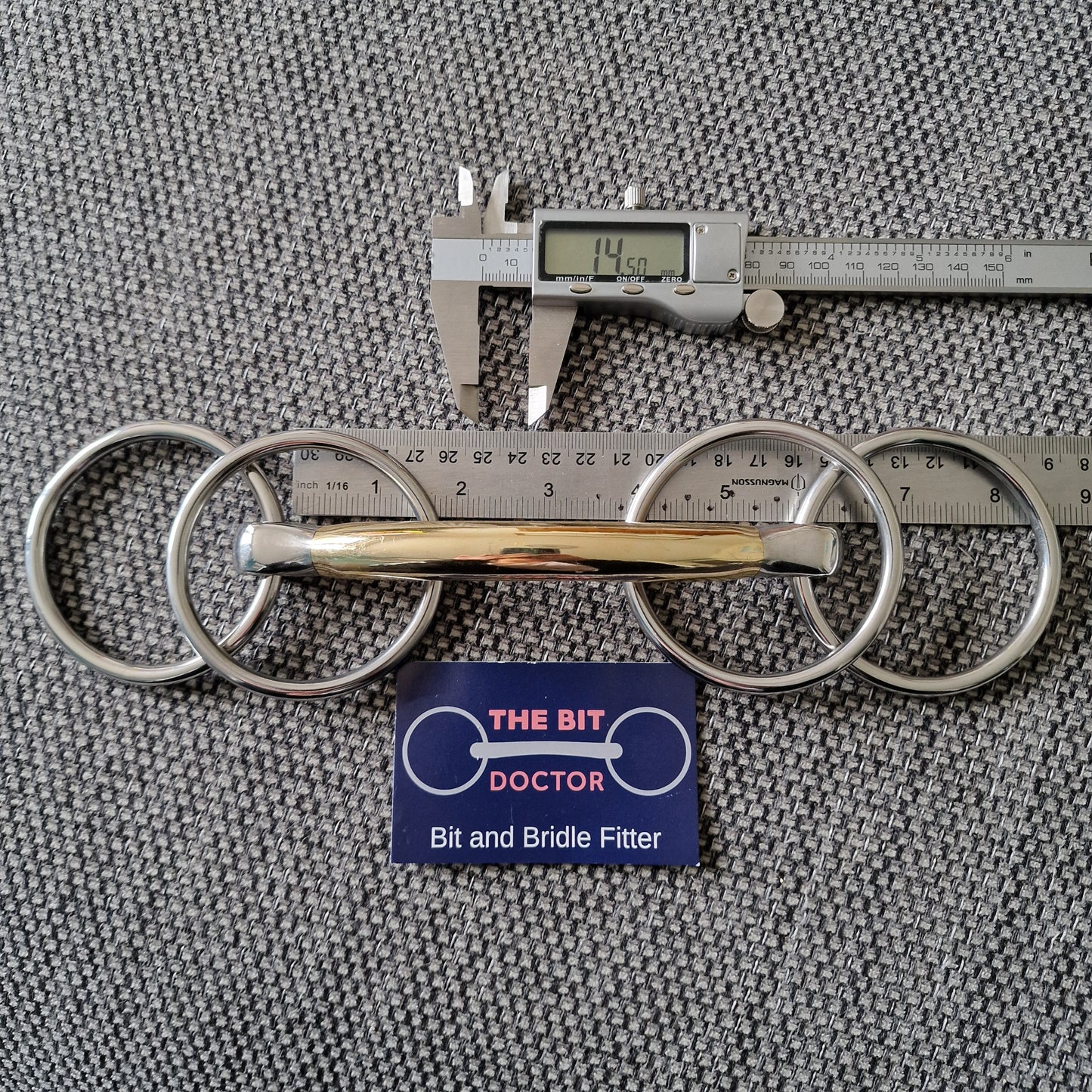 5.5" new brass copper mullen wilson snaffle Bit  B1298