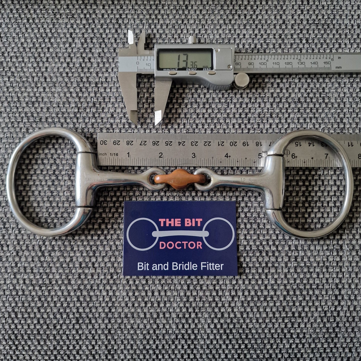 5" copper lozenge eggbutt snaffle bit B520