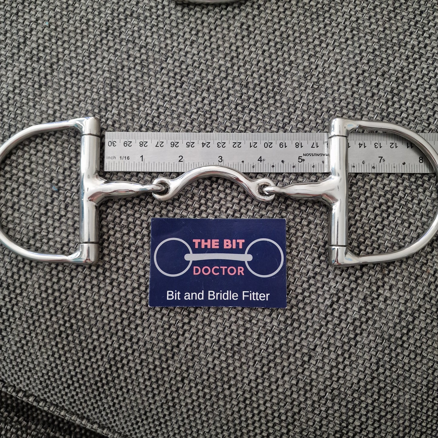 5.5" TBD Custom low port segundo d-ring snaffle bit B1067