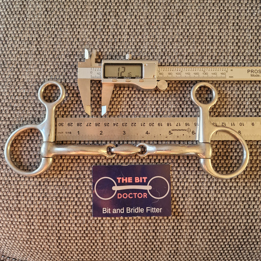 6" hilary vernon informed designs harmony lozenge hanging cheek Snaffle bit B412