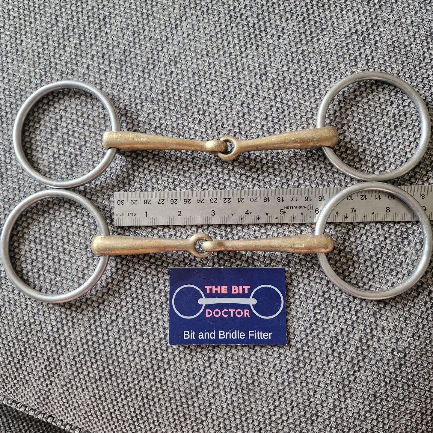 5.75" Sprenger jointed loose ring snaffle bit B211
