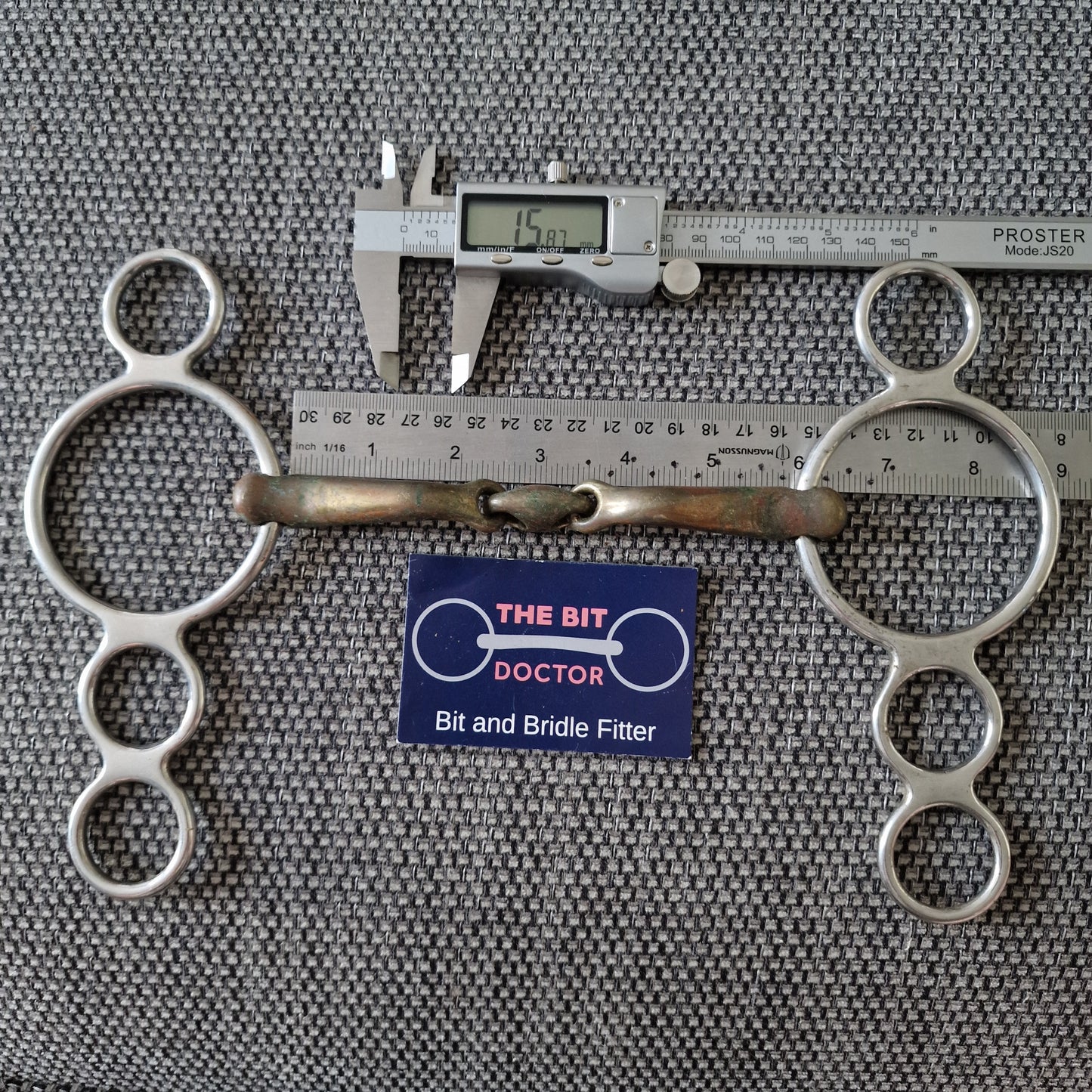 5.75" expert bits? Comfy mouth copper lozenge dutch gag bit B677