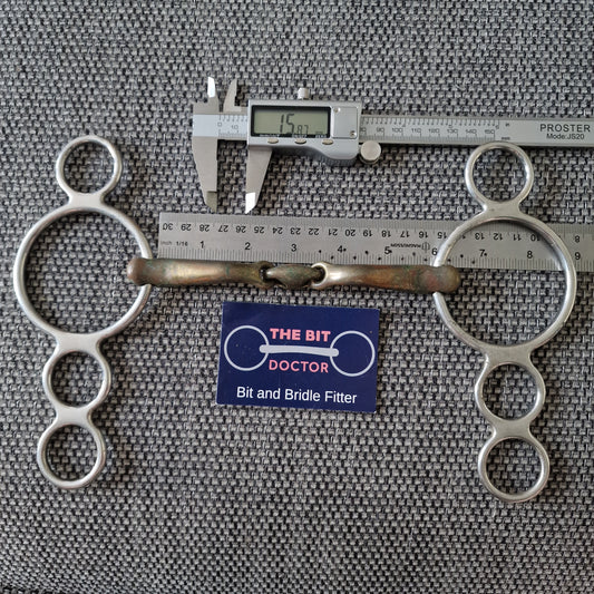5.75" expert bits? Comfy mouth copper lozenge dutch gag bit B677