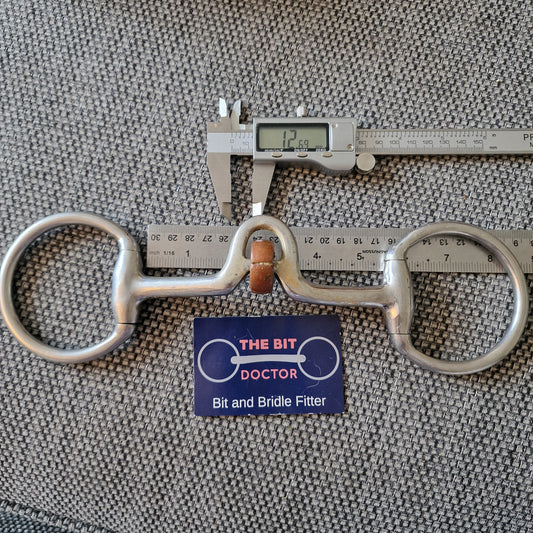 5.25" abbey? custom made coscoquero copper roller eggbutt snaffle bit B228