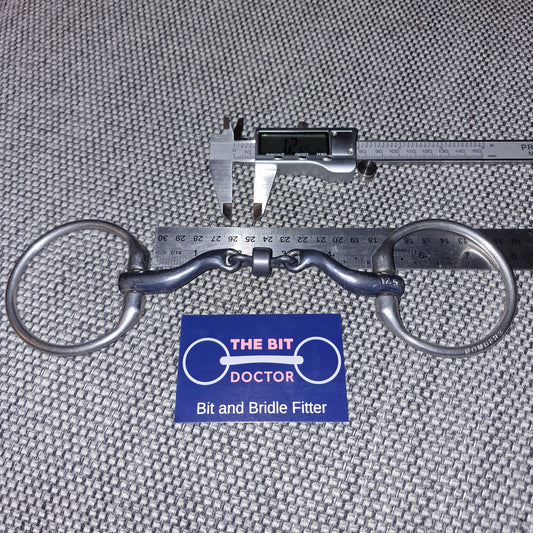 4.75" 125mm bombers eggbutt Titanium Mchardy snaffle bit B960