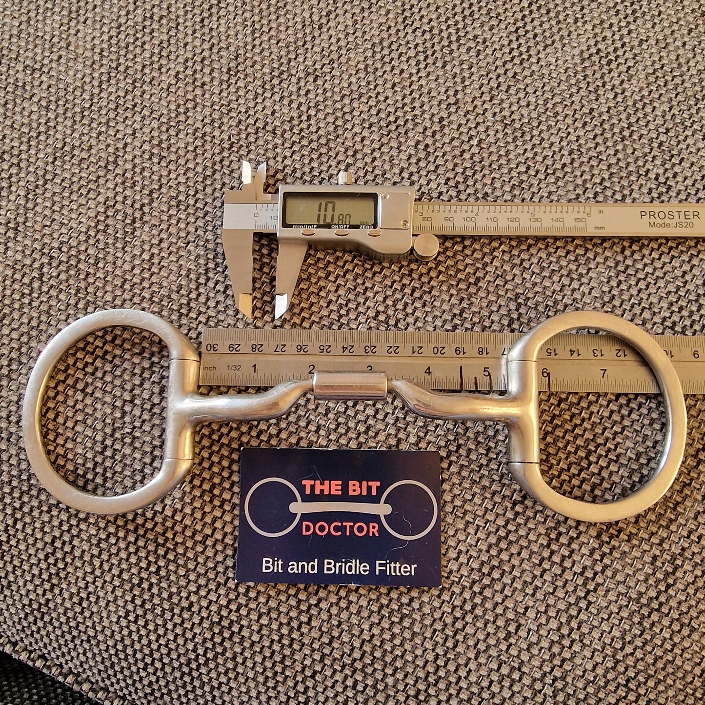 5" myler mb04 eggbutt low port comfort snaffle Bit B1272