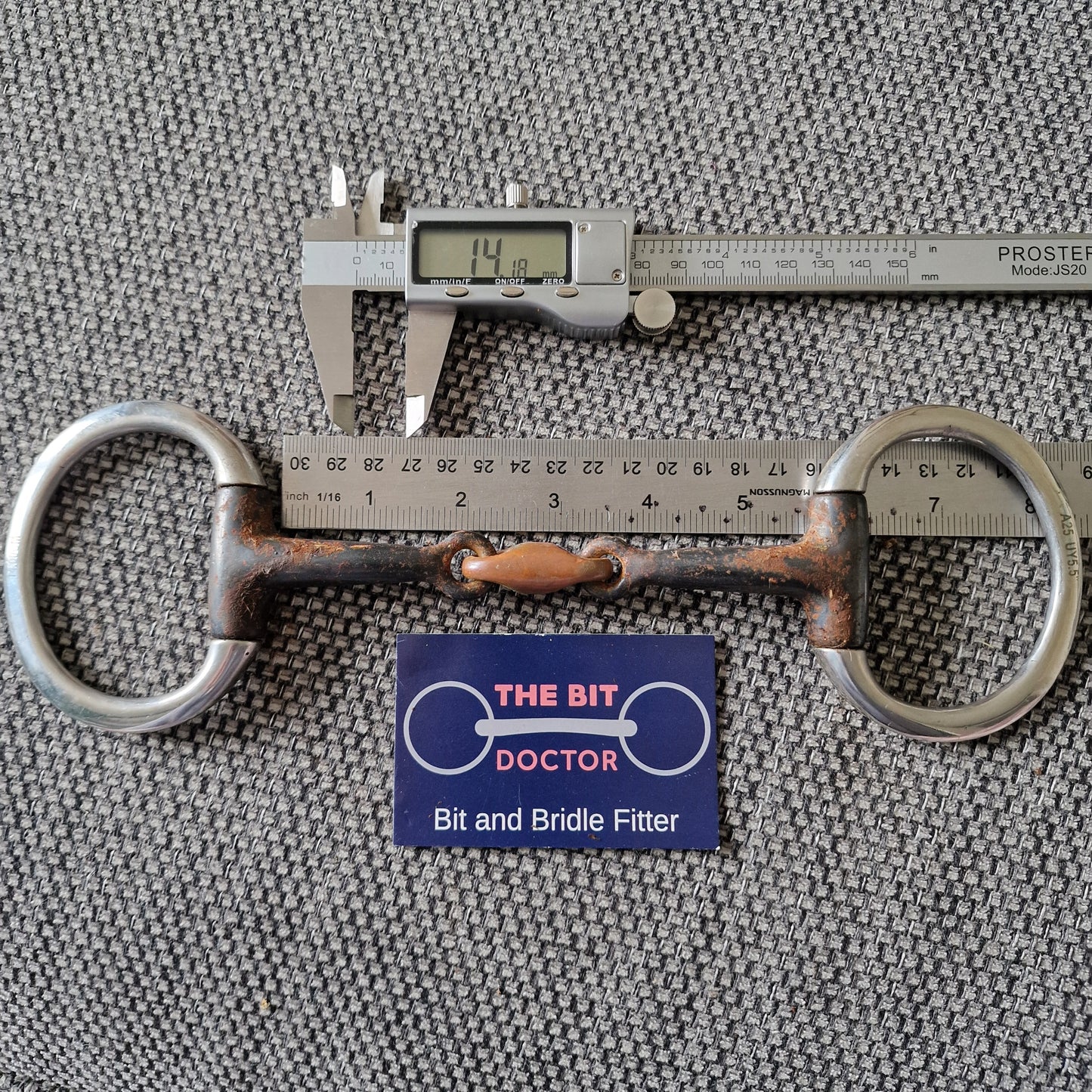 5.5" sweet iron copper lozenge eggbutt snaffle Bit B1481