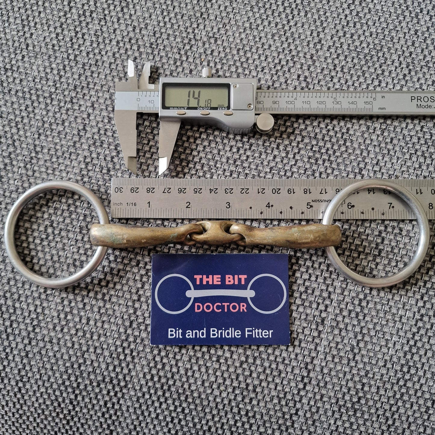 5.25" Sprenger RS dynamic lozenge loose ring bradoon  Snaffle bit B423