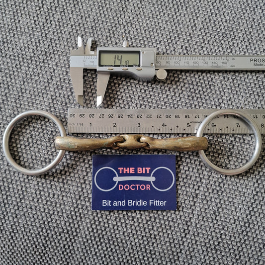 5.25" Sprenger RS dynamic lozenge loose ring bradoon  Snaffle bit B423