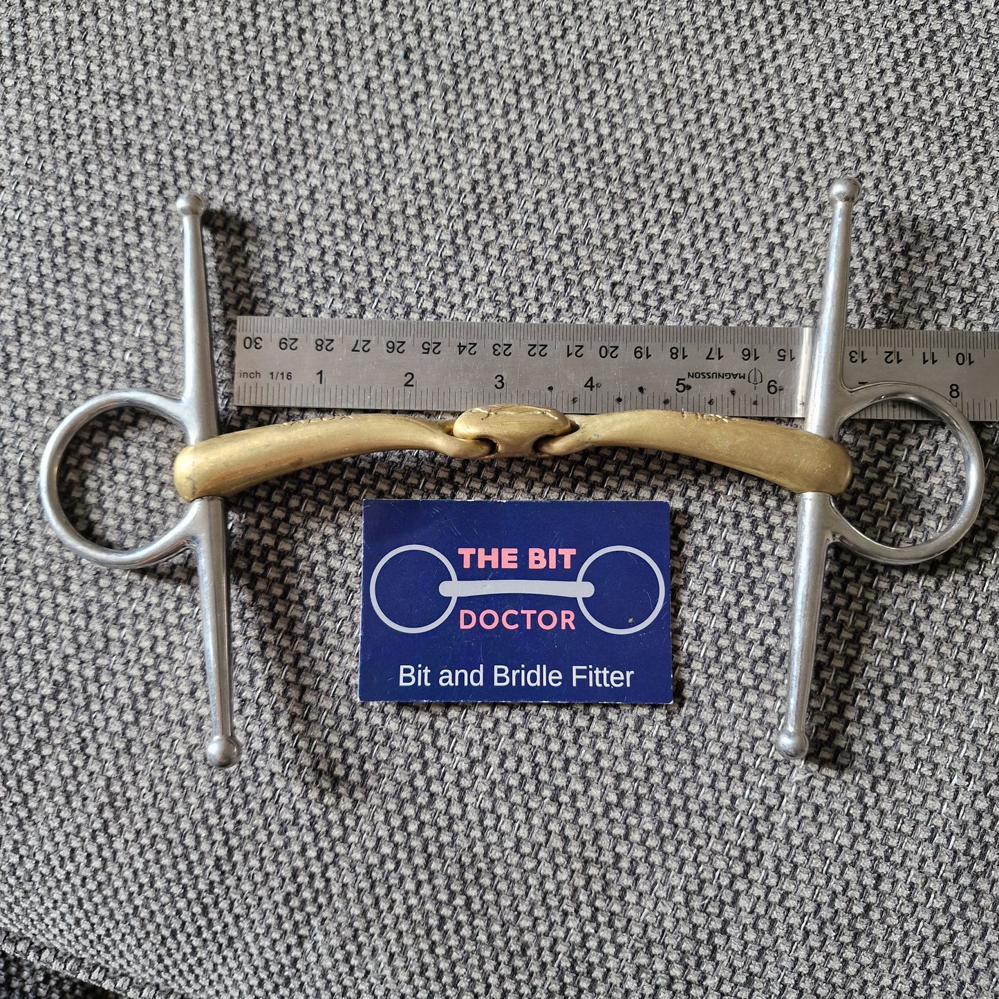 Large 5.5" 5.75" 6" neue schule turtle top full cheek snaffle Bit B1825