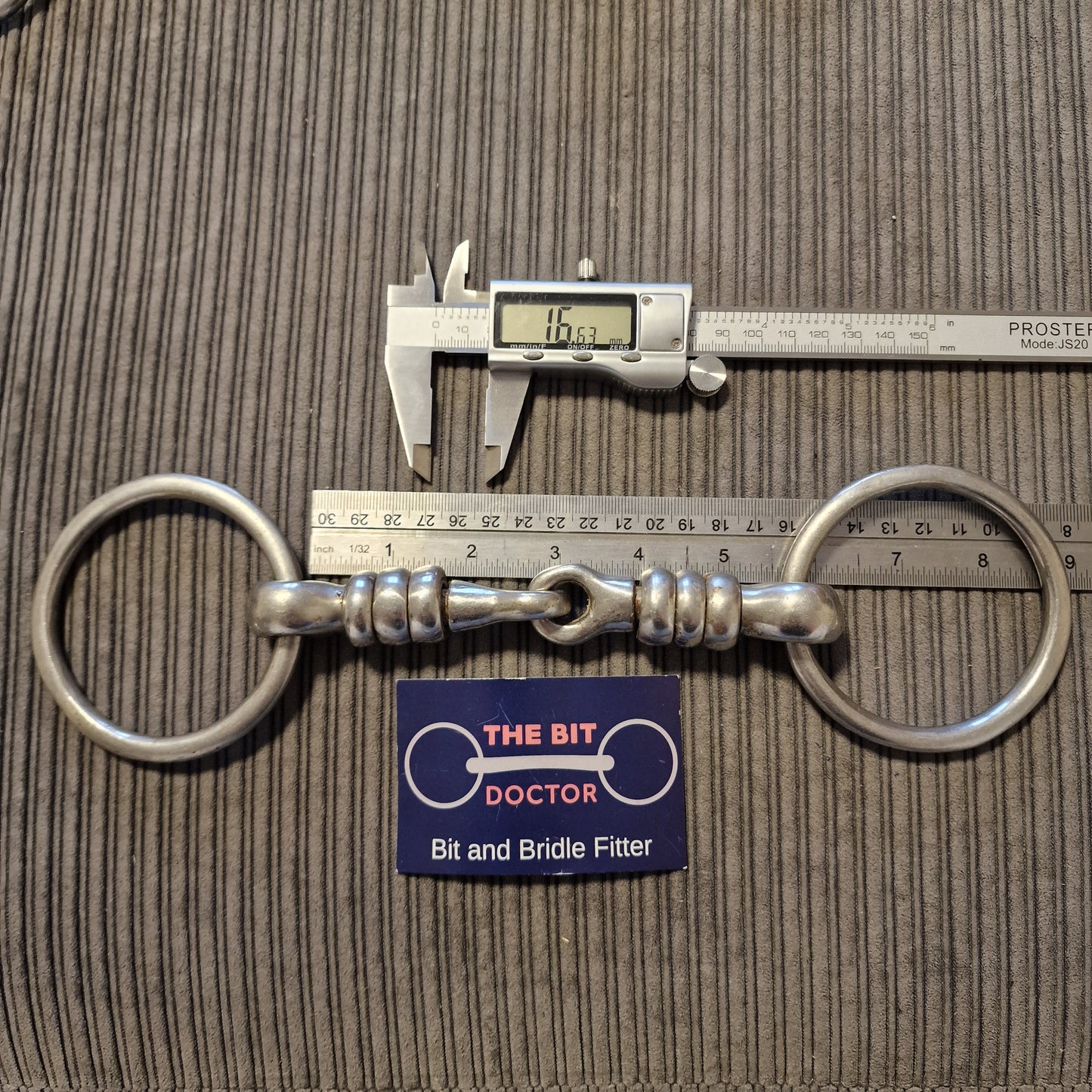 5.5" Loose ring cherry roller Snaffle Bit B908