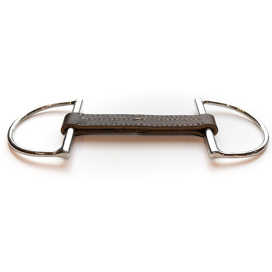 Jump'in Flat Leather D-Ring Snaffle Bit