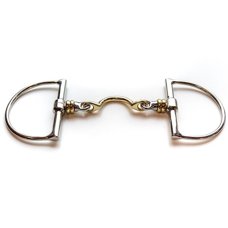 Jump'in Copper Roller Segundo D-Ring Snaffle Bit