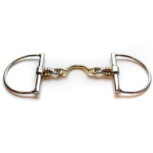 Jump'in Copper Roller Segundo D-Ring Snaffle Bit