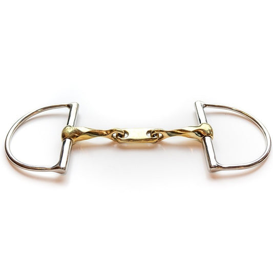Jump'in Copper Twisted Dr Bristol D-Ring Snaffle Bit