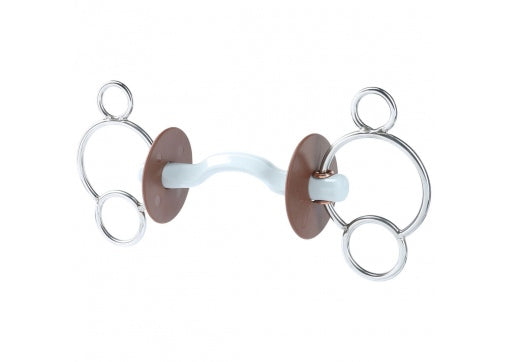 Beris Konnex Tongue Port 3-ring gag bit