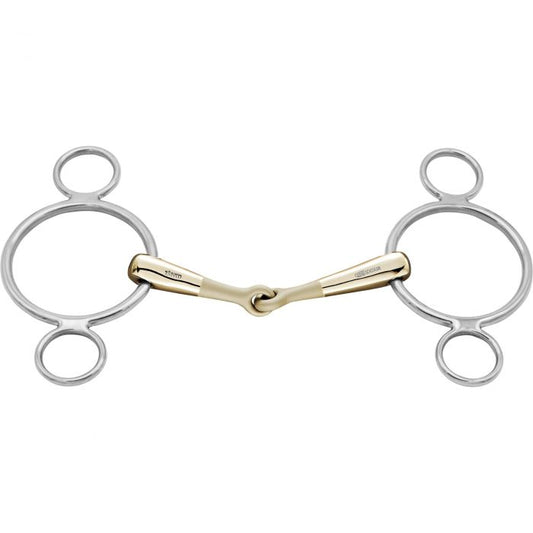 Sprenger Turnado Sensogan Jointed 3-ring gag bit