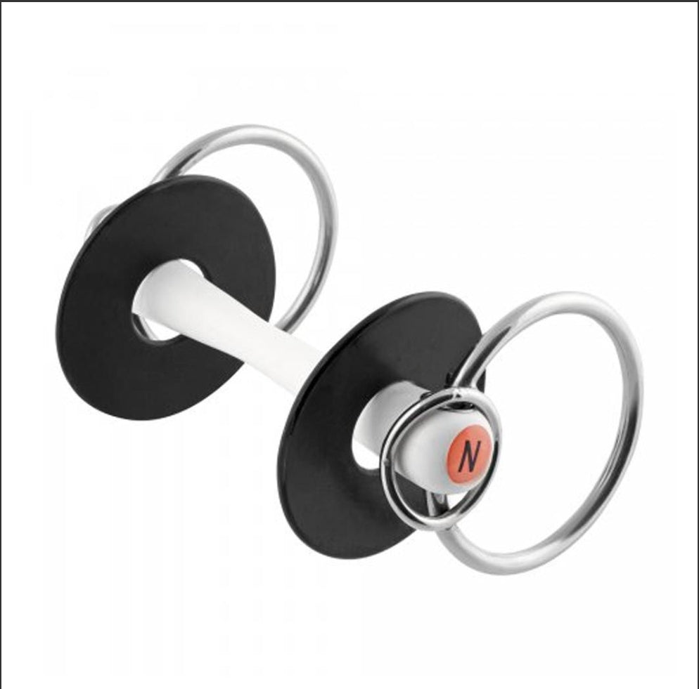 Nathe Bit Nathe loose ring flexi-mullen snaffle bit with additonal small rings ...