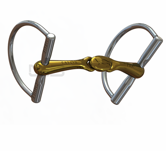 Neue Schule Turtle Top Flex Z Hunter D-Ring snaffle bit