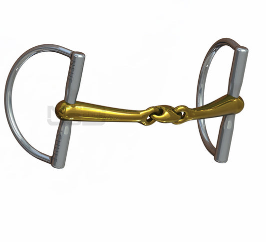 Neue Schule Tranz-Angled Lozenge Hunter D-Ring snaffle bit