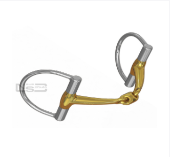 Neue Schule Tranz-Angled Lozenge D-Ring snaffle bit