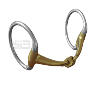 Neue Schule Tranz-Angled Lozenge Eggbutt snaffle bit