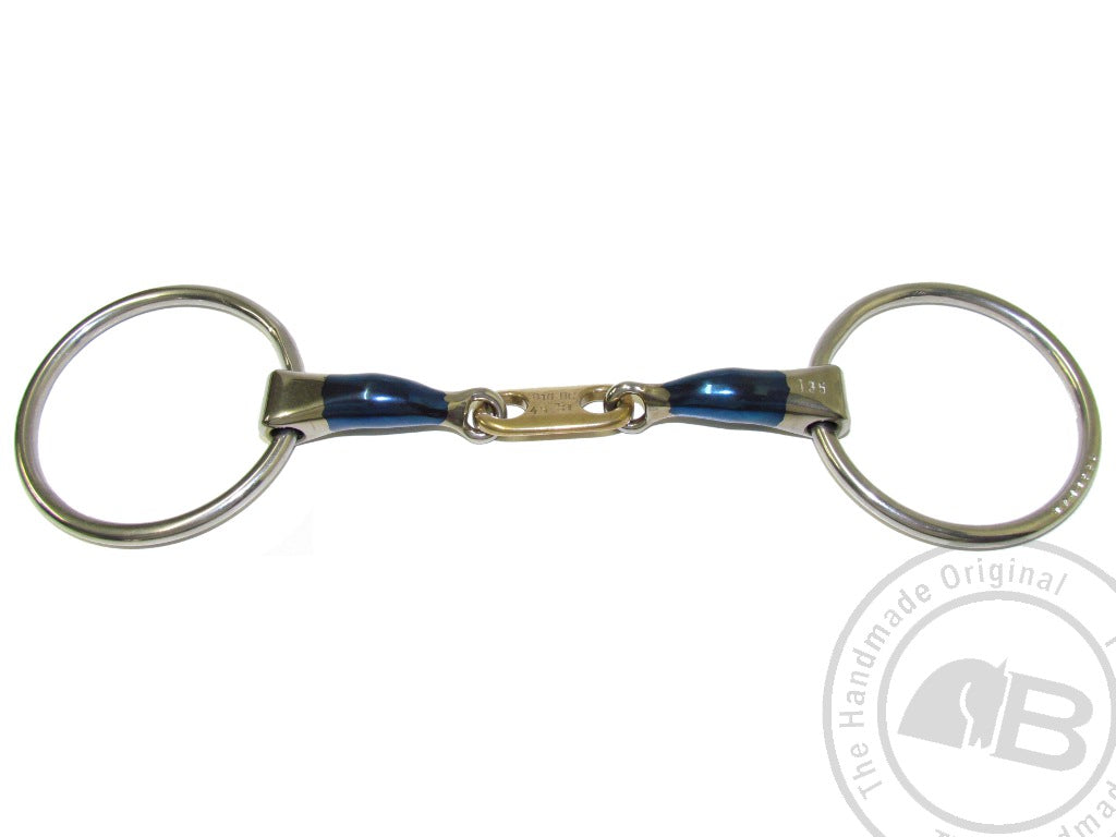 Bombers loose ring control plate snaffle bit