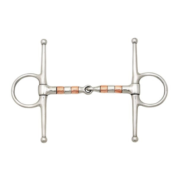 Elico Full Cheek Copper Roller Snaffle Bit